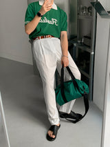 ASCLO Ice Linen Wide Slacks (3color)