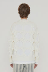 HOLE ARGYLE ROUND KNIT / IVORY (6600193540214)