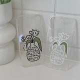 Black - LOVE VASE Phone Case