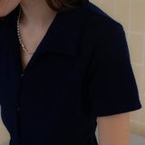 フィッティドテリーシャツ / FITTED TERRY SHIRT_NAVY