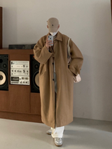 Nus. Wool Black Coat (베이지)