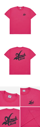 [24SS] BIG LOGO 2 PRINTING SHORT SLEEVE T-SHIRT PINK