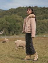 Fur-collar Dumble Jumper