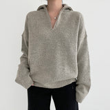 オレインハーフジップアップニット / Orein Half Zip Up Knit (6color)