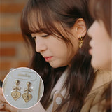 ロイヤルベイビーエンジェルイヤリング - ショート / Royal Baby Angel Earring - Short (Gold) (Kep1er Mashiro Earring)