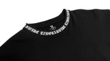 TZ RIB OVERSIZED TEE - BLACK