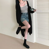 [3color] Stripe sleeveless