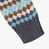 ダイアモンドジャカードセーター / DIAMOND JACQUARD SWEATER_SKYBLUE