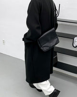 ウールベルトマックコート/SI wool belted mac coat (3 colors)