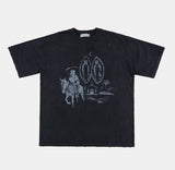 クレッセントゴーストピグメントダメージオーバーTシャツ