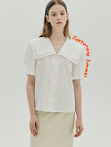ダブルフリルブラウス / Double frill blouse - White