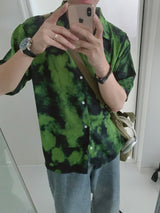 Tension Mold Hawaiian Short Sleeve Shirt (2color)