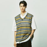 ハバナビーチニットベスト / havana beach knit vest yellow