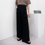 SI ハイウエストフレアベルトスラックス / SI High Waist Flare Belt Slacks (2 colors)