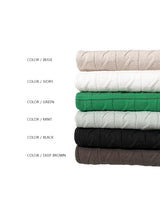 LMN cable Danjara cool short-sleeved knitwear (8 colors)
