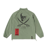 DDS OVERSIZED COACH JACKET OLIVE / BLACK (4627774210166)