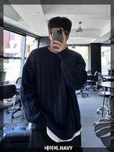 never loosefit round knit