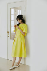 レイヤードリボンワンピース / layered ribbon onepiece yellow