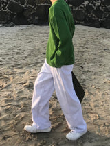 シグナルピンタックスウェットパンツ
