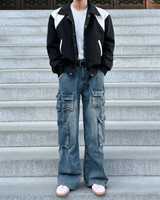 Triple pocket denim pants