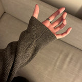 カシミアハッチラウンドカーディガン / Cashmere Hacchi Round Cardigan (7 colors)