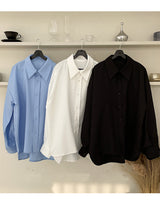 FOR YOU , ワイドバールンシャツ/[Plan-Made] Collared Shirt