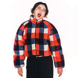 ウェア―ドフリースクロップジャケット/WEIRD FLEECE CROP JACKET (RED)
