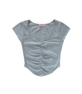 PNFメイド ダーリンシャーリングトップ / PNF made Darlin shirring top
