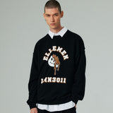 アーチプリンティングスウェット/ARCH PRINTING SWEAT SHIRT-BLACK