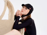 スモールチェリーブラーサーフィンキャップ / SMALL CHERRY BLUR SURFING CAP [BLACK]