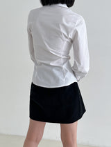 フラットミニスカート/Flat mini skirt (4color)