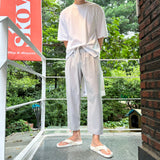 LMN Summer Ice Cropped Wide Pants (5 colors)