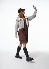 HEAVY WEIGHT MULTI COLOR CROP HOOD ZIP UP (6682316472438)