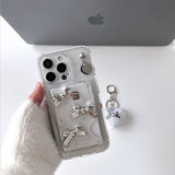(Magsafe Ver.) シルバーリボンカードスロットゼリーハードケースセット