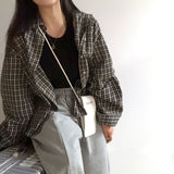 [春の新作10％】【BELLIDE MADE】パーマーオーバーサイズフィットポケットチェックシャツ