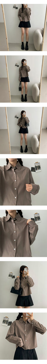 ハニハーフクロップシャツ / Hani half Crop Shirt