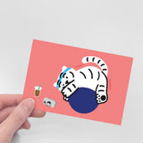 HOME WORKOUT TIGER POST CARD (6538757210230)