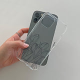 Tulip Drawing / jelly case iPhone Galaxy (6612300595318)