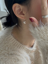 [92.5silver] フックハートピアス