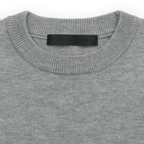 SOFT CREW NECK KNIT GRAY