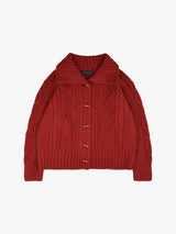 TOGGLE COLLAR CARDIGAN