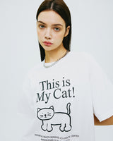 ディスイズマイキャットTシャツ/THIS IS MY CAT TSHIRT-WHITE