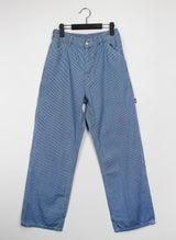 ストライプバンディングデニムパンツ/striped banding denim pants