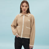 Line zipup cardigan (6686415519862)