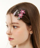 Glitter Star Cubic Clip Hairpin