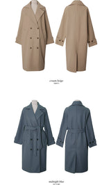 [SHOPPERMADE] ダブルウールロングコート (4color)