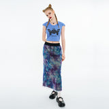 ローズバタフライTシャツ / Rose Butterfly T-shirt [Blue]