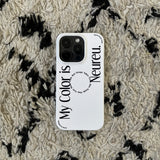 マイカラーケース / My Color Case (White Slim Hard)