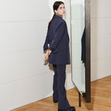 MORGAN BOOTSCUT PANTS, STEEL BLUE (6629519327350)