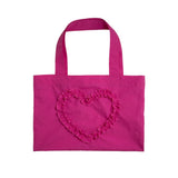 フリルハートミニバッグ / FRILL HEART MINI BAG, FUSCIA